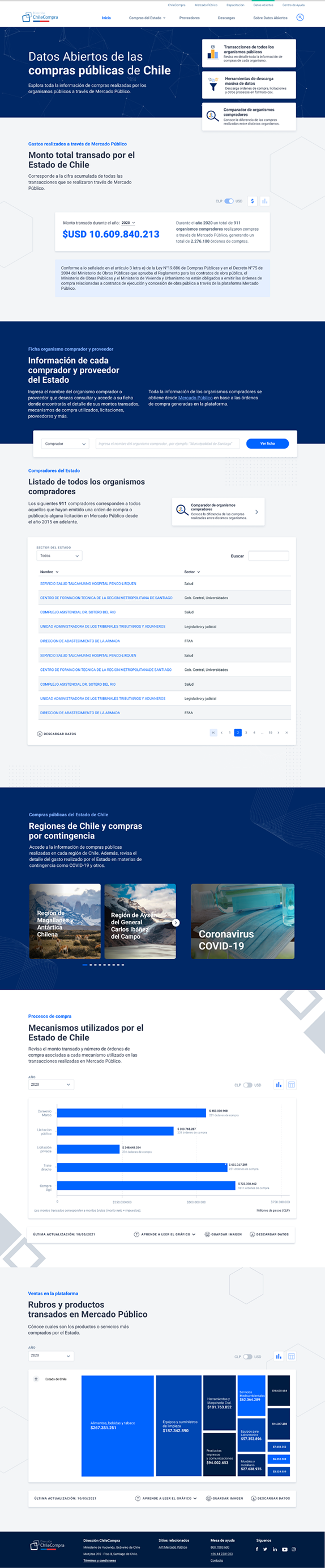 New — Home page